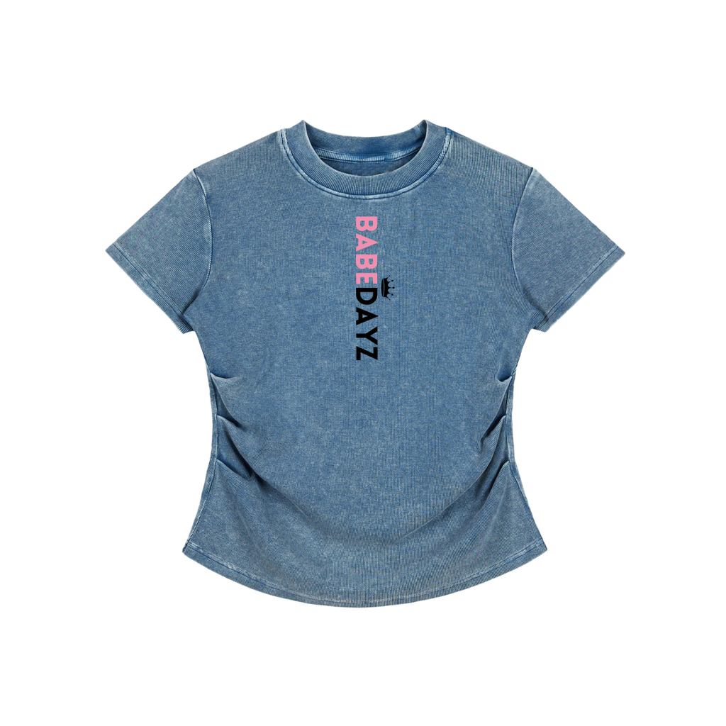 Babe Dayz Vintaged-Wash Bodycon Cotton T