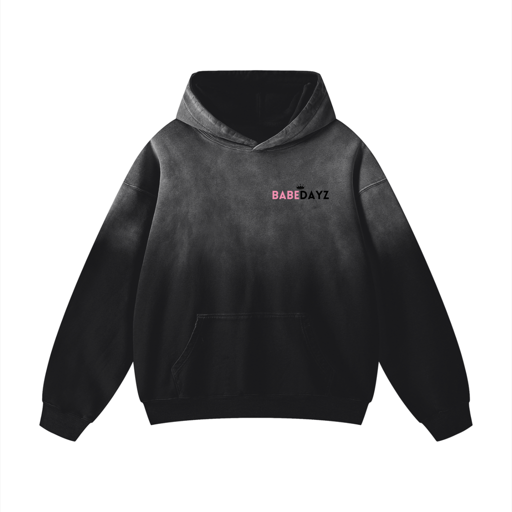 Babe Dayz Heavyweight Sunfade Oversized Hoodie