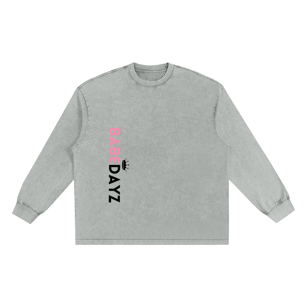 Babe Dayz Snow Washed long sleeve