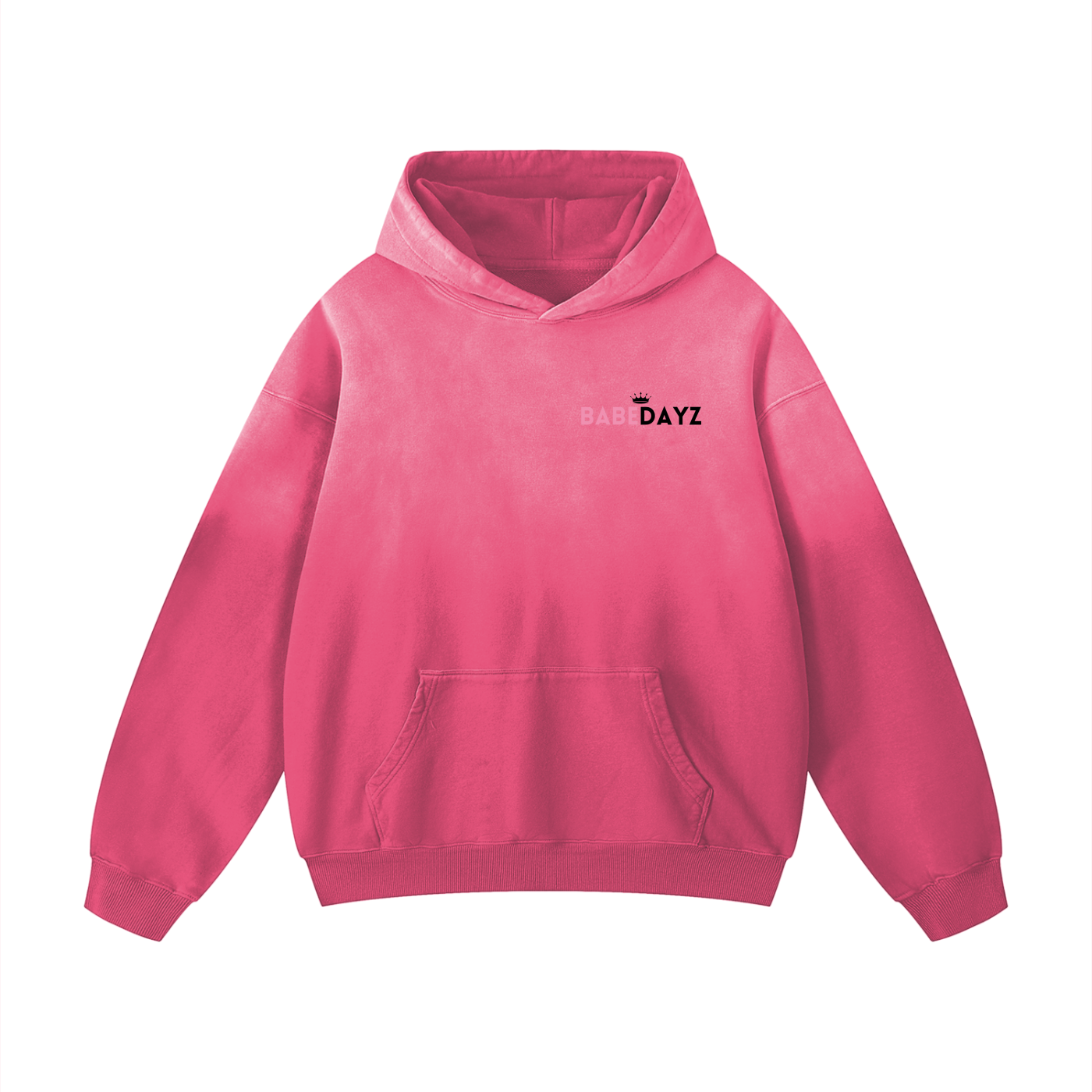 Babe Dayz Heavyweight Sunfade Oversized Hoodie