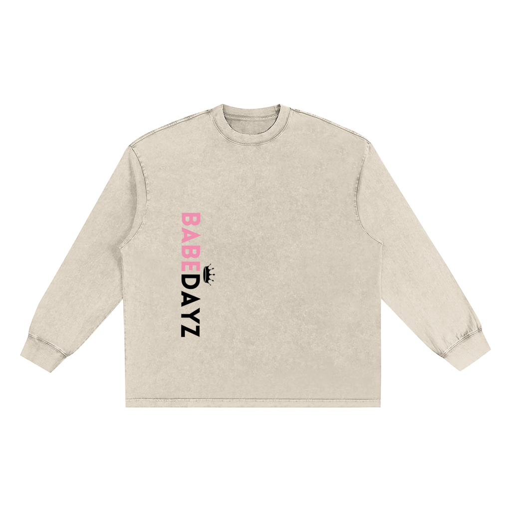 Babe Dayz Snow Washed long sleeve
